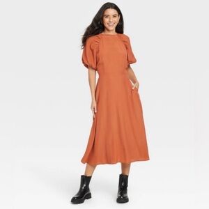 a new day Terracotta Midi Dress